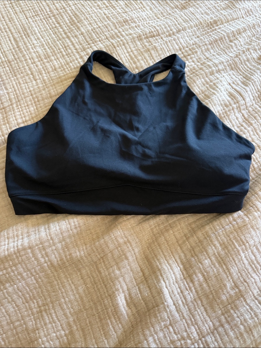 VUORI Women's Black High Neck Sports Bralette